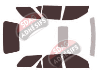 Kit film teinté Acura MDX (1) 5 portes (2000 - 2006)