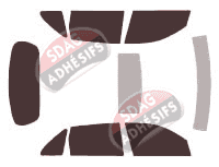 Kit film teinté Acura MDX (2) 5 portes (2007 - 2013)