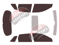 Kit film teinté Acura RDX (1) 5 portes (2007 - 2012) Kit film teinté Acura RDX (1) 5 portes (2007 - 2012)