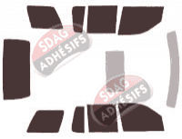 Kit film teinté Mercury Mountaineer (2) 5 portes (2002 - 2005) Kit film teinté Mercury Mountaineer (2) 5 portes (2002 - 2005)