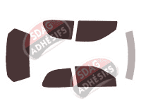 Kit film teinté Fiat Palio (1) 3 portes (1996 - 2009)