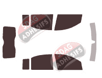 Kit film teinté Fiat Panda (2) 5 portes (2003 - 2012) Kit film teinté Fiat Panda (2) 5 portes (2003 - 2012)