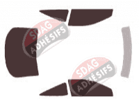 Kit film teinté Saturn SC1 - SC2 Coupé 3 portes (1996 - 2002)