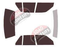 Kit film teinté Pontiac Sunbird Berline 4 portes (1988 - 1994)