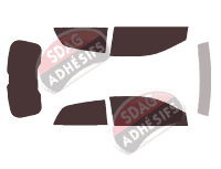 Kit film teinté Fiat Stilo (1) 3 portes (2001 - 2007)