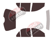 Kit film teinté Pontiac Sunfire (1) Berline 4 portes (1995 - 2005)