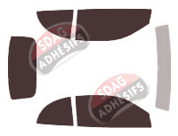 Kit film teinté Pontiac Sunfire (1) Convertible Cabriolet 2 portes (1998 - 2005)