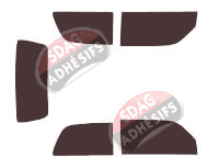 Kit film teinté Daihatsu Cuore (5) 3 portes (1997 - 2003) Kit film teinté Daihatsu Cuore (5) 3 portes (1997 - 2003)