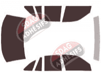 Kit film teinté Ford Crown Victoria (3) Berline 4 portes (1992 - 1997)