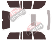 Kit film teinté Ford Explorer (1) 5 portes (1991 - 1997)