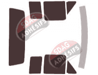 Kit film teinté Ford F-Series (7) Extended Cab Pick-up 2 portes (1980 - 1989)