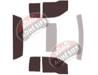 Kit film teinté Ford F-Series (11) Extended Cab Pick-up 2 portes (2004 - 2008)