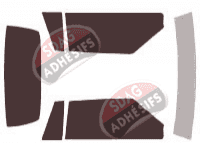 Kit film teinté Ford Mustang (3) Cabriolet 2 portes (1983 - 1989)