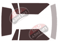 Kit film teinté Ford Mustang (3) Cabriolet 2 portes (1990 - 1993)