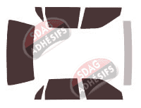 Kit film teinté Ford Tempo Berline 4 portes (1988 - 1994)