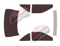 Kit film teinté Ford Thunderbird (10) Coupé 2 portes (1989 - 1997)