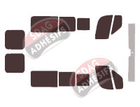 Kit film teinté Fiat Ducato (2) L1 Court 5 portes (depuis 2006)