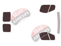 Kit film teinté Opel Vivaro (A) Court/long Utilitaire 5 portes (2002 - 2015)