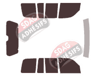 Kit film teinté Jeep Cherokee (3) 5 portes (2003 - 2008) Kit film teinté Jeep Cherokee (3) 5 portes (2003 - 2008)