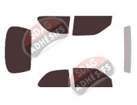 Kit film teinté Ford Fiesta (4) 3 portes (1995 - 2002)