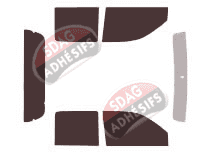 Kit film teinté Holden Rodeo (3) Crew Cab Pick-Up 4 portes (2003 - 2007)
