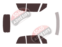 Kit film teinté Holden Astra (3) Convertible Cabriolet 2 portes (1995 - 2001)