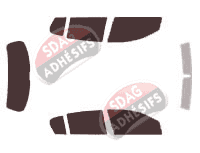 Kit film teinté Holden Astra (5) 5 portes (2004 - 2009)