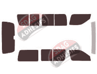 Kit film teinté Toyota Hiace (4) 4 portes (1995 - 2006)