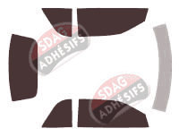 Kit film teinté Chrysler Stratus Cabriolet 2 portes (1995 - 2001)