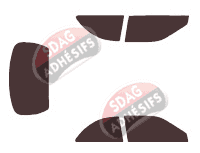 Kit film teinté Hyundai Pony/Excel (5) 3 portes (1994 - 2000)