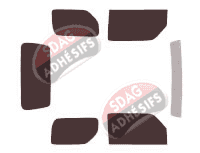 Kit film teinté Santana Jimny 3 portes (2001 - 2011) Kit film teinté Santana Jimny 3 portes (2001 - 2011)