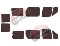 Kit film teinté Ford Tourneo (1) Connect Long 6 portes (2002 - 2012)