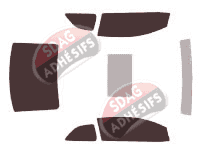 Kit film teinté Kia Forte (1) Koup Coupe 3 portes (2009 - 2014)