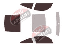 Kit film teinté Porsche 911 (6) Targa Coupe 2 portes (2005 - 2014)