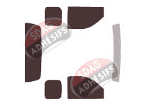 Kit film teinté Ford Ranger (2) King Cab Pick-up 2 portes (2006 - 2012)
