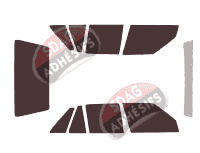 Kit film teinté Opel Corsa (A) 5 portes (1983 - 1993)