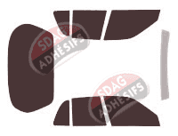 Kit film teinté Nissan Sunny (8) 5 portes (1993 - 1998)