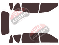 Kit film teinté Kia Carens (1) 5 portes (1996 - 2002) Kit film teinté Kia Carens (1) 5 portes (1996 - 2002)