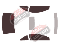 Kit film teinté Honda Civic (8) Coupe 2 portes (2005 - 2011) Kit film teinté Honda Civic (8) Coupe 2 portes (2005 - 2011)