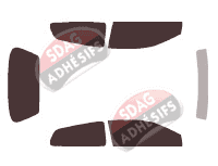 Kit film teinté Honda Civic (7) 3 portes (2001 - 2007) Kit film teinté Honda Civic (7) 3 portes (2001 - 2007)