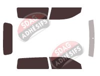 Kit film teinté Honda HR-V (1) 3 portes (1999 - 2005)