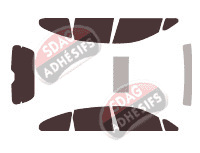 Kit film teinté Honda Stream 5 portes (2001 - 2006) Kit film teinté Honda Stream 5 portes (2001 - 2006)