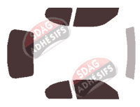 Kit film teinté Hyundai Accent (2) 3 portes (2000 - 2006)