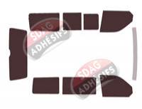 Kit film teinté Volkswagen Transporter T6 California (6) Avec Store Extérieur Integré 4 portes (depuis 2015)