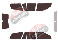 Kit film teinté Isuzu Axiom 5 portes (2002 - 2004)