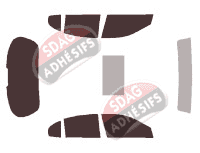 Kit film teinté Jaguar S-Type Berline 4 portes (2003 - 2008)