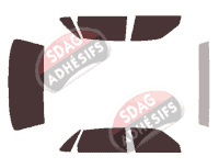 Kit film teinté Jaguar XJ (4) Berline 4 portes (1995 - 1997)