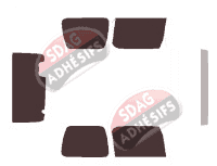 Kit film teinté Jeep TJ 3 portes (1998 - 2007)