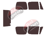 Kit film teinté Jeep Wrangler (1) 3 portes (1986 - 1995) Kit film teinté Jeep Wrangler (1) 3 portes (1986 - 1995)