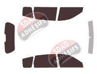 Kit film teinté Kia Carens (1) 5 portes (2002 - 2006)